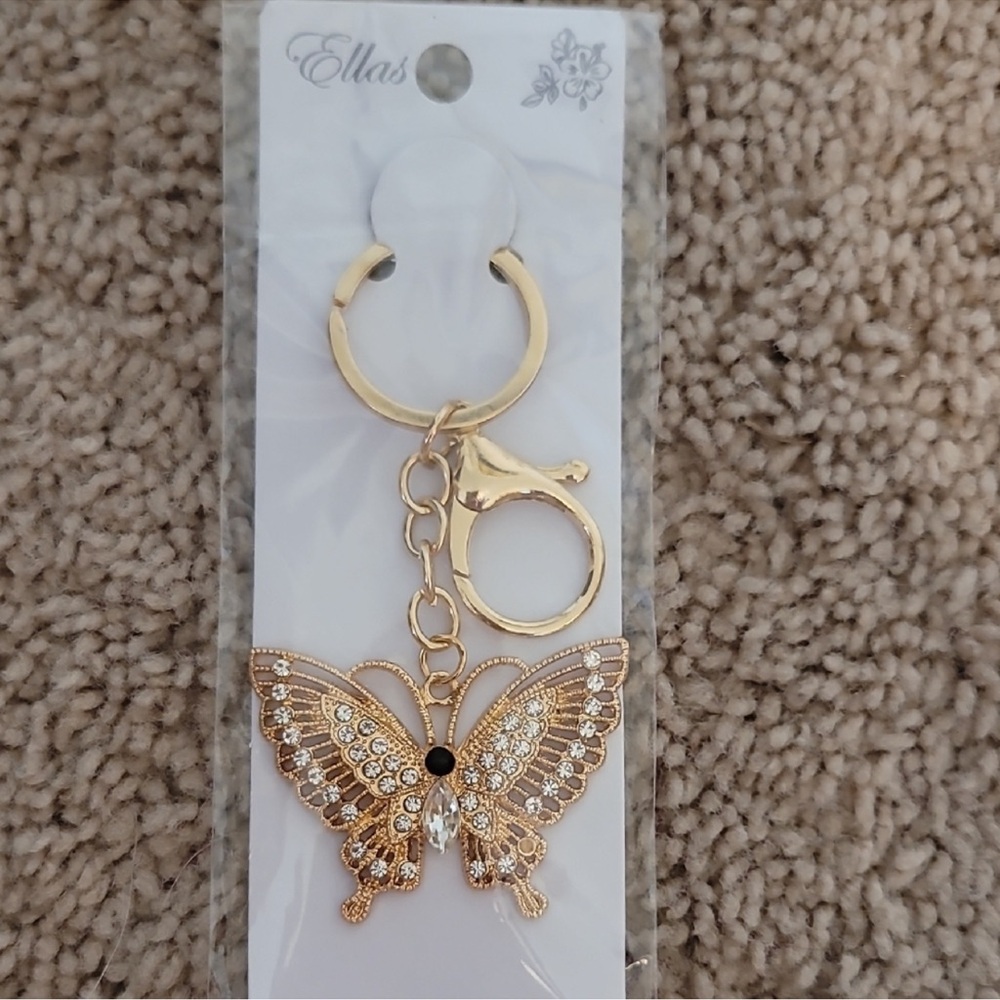 Ella Gold and Silver Butterfly Key Holder
(156)